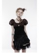 Metal Gear Mesh Flower Feather Decoration Brown Punk Headwear