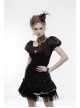 Metal Gear Mesh Flower Feather Decoration Brown Punk Headwear