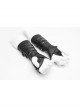 Metal Rivet Hasp Decoration Black Punk Gloves