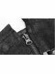 Metal Rivet Hasp Decoration Black Punk Gloves