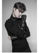 Metal Rivet Hasp Decoration Black Punk Gloves