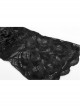 Three-Dimensional Flower Decoration Black Gothic Fingerless Lace Gloves