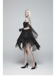 Three-Dimensional Flower Decoration Black Gothic Fingerless Lace Gloves