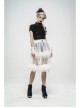 Metal Buckle Rivet Leather Loop Frill Lace Black Punk Necklines