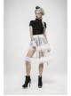Metal Buckle Rivet Leather Loop Frill Lace Black Punk Necklines