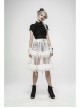 Metal Buckle Rivet Leather Loop Frill Lace Black Punk Necklines