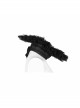 Black Pearl Ribbon Gothic Lace Collar