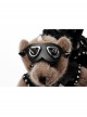 Metal Buckle Rivet Decoration Brown Punk Bear Dolls
