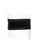 Front Zipper Exquisite Webbing Back Waist Lace-Up Black Gothic Weft Velvet Girdle