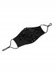 Plastic Tip Cone Nail Decoration Stereotyped Bone Inside Splice Mesh Side Ear Ropes Black Punk Mask