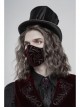 Wine Red Embroidery Gothic Weft Velvet Mask