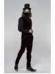 Wine Red Embroidery Gothic Weft Velvet Mask