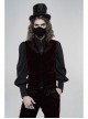 Wine Red Embroidery Gothic Weft Velvet Mask