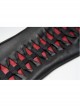 Black Splice Red Lace-Up Gothic Knit Sleeves