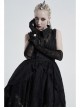 Metal Rivet Collar Side Webbing Black Gothic Independent Lace Collar