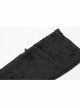 Snakeskin Pattern Broken Holes Mesh Black Punk Fingerless Gloves