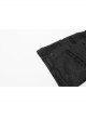 Snakeskin Pattern Broken Holes Mesh Black Punk Fingerless Gloves