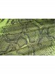 Fluorescent Green Python Printing Back Lace-Up Punk Triangular Scarf