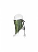 Fluorescent Green Python Printing Back Lace-Up Punk Triangular Scarf