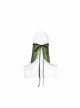 Fluorescent Green Python Printing Back Lace-Up Punk Triangular Scarf