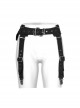 Metal Decoration Metal Buckle Black Punk Belt