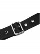 Metal Decoration Metal Buckle Black Punk Belt
