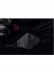 Side Elastic String Inside Mesh Knit Black Punk Simple Style Men Mask