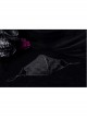 Side Elastic String Inside Mesh Knit Black Punk Simple Style Men Mask