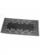 Front Center Bat Pattern Black Gothic Light Lace Shawl