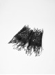 Hollow Vine Lace Tassel Hem Lobster Buckles Small Chains Black Gothic Gloves Neck Cover Three-Piece Set
