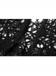Hollow Vine Lace Tassel Hem Lobster Buckles Small Chains Black Gothic Gloves Neck Cover Three-Piece Set