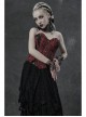 Hollow-Out Pearl Chain Black Gothic Pearl Sleeves And Collar Three-Piece Set