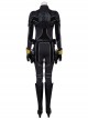 Black Widow Natasha Romanoff Black Battle Suit Halloween Cosplay Costume Full Set