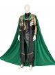 TV Drama Loki Armor Battle Suit Upgrade Version Halloween Cosplay Costume Set