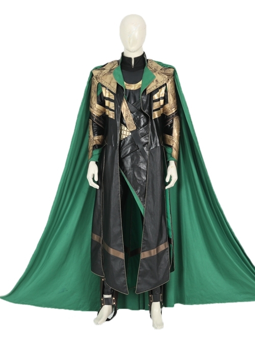 TV Drama Loki Armor Battle Suit Upgrade Version Halloween Cosplay Costume Set