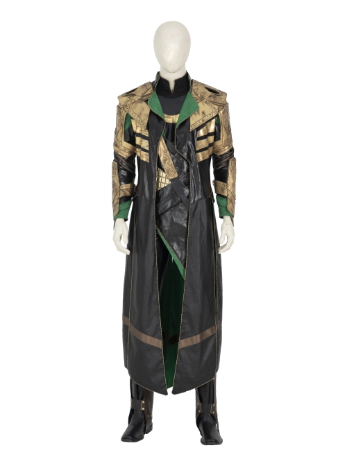 TV Drama Loki Armor Battle Suit Upgrade Version Halloween Cosplay Costume Set