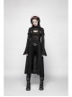Black Broken Holes Metal Chain Halter Punk Knit Vest