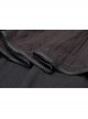 Front Chest Frill Lantern Sleeves Lace-Up Black Punk Halter Handmade Inkjet Blouse