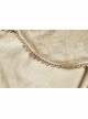 Front Chest Frill Lantern Sleeves Lace-Up White Punk Halter Handmade Inkjet Blouse