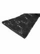 Lace-Up Collar Flare Sleeve Black Gothic Lace Perspective T-Shirt