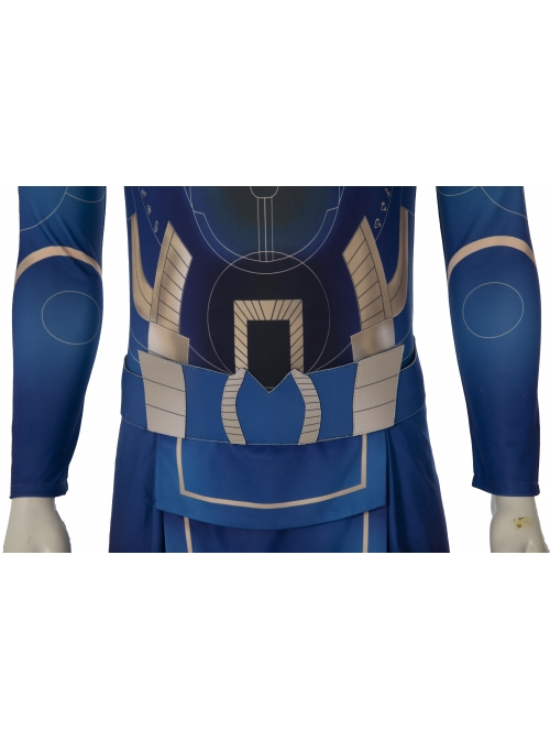 Eternals Ikaris Blue Battle Suit Halloween Cosplay Costume Full Set