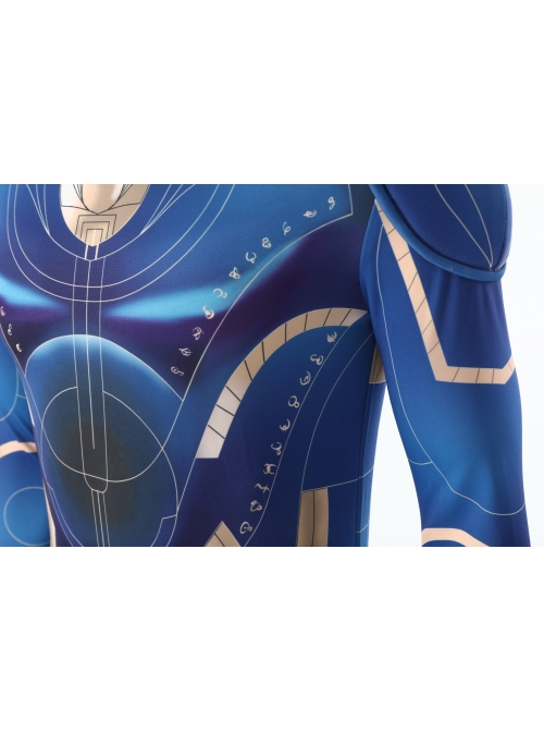 Eternals Ikaris Blue Battle Suit Halloween Cosplay Costume Full Set