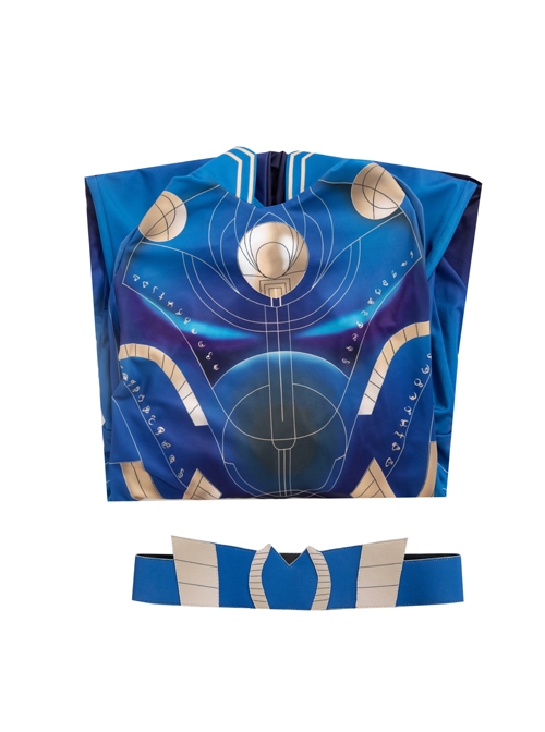 Eternals Ikaris Blue Battle Suit Halloween Cosplay Costume Full Set