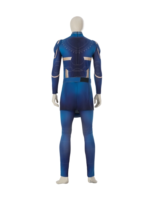 Eternals Ikaris Blue Battle Suit Halloween Cosplay Costume Full Set
