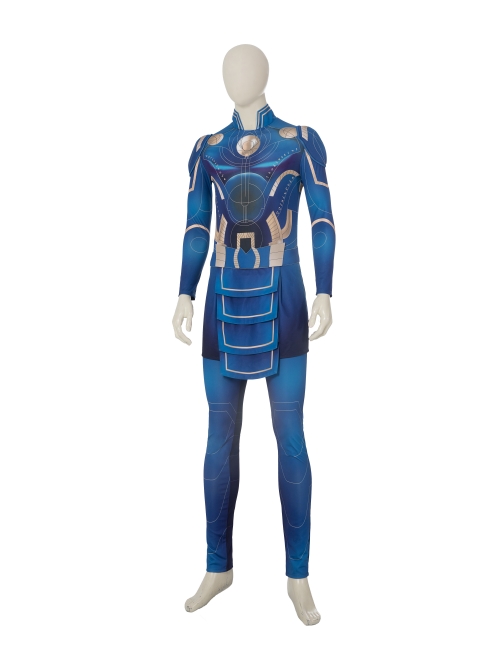 Eternals Ikaris Blue Battle Suit Halloween Cosplay Costume Full Set