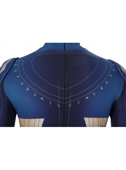 Eternals Ikaris Blue Battle Suit Halloween Cosplay Costume Full Set