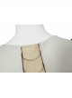 Eternals Thena Beige Battle Suit Halloween Cosplay Costume Bodysuit Set Without Shoes