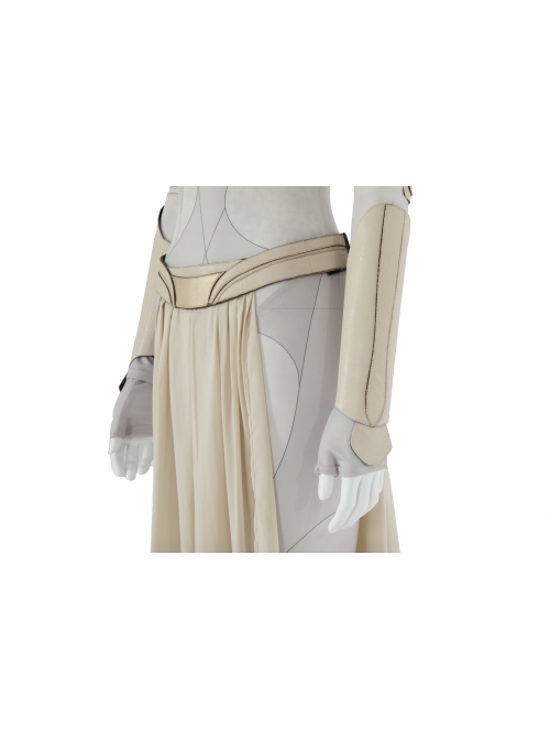 Eternals Thena Beige Battle Suit Halloween Cosplay Costume Bodysuit Set Without Shoes