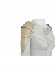 Eternals Thena Beige Battle Suit Halloween Cosplay Costume Bodysuit Set Without Shoes