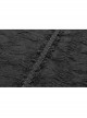 Black Lolita Embroidery Lace Stand-Up Collar Small Bubble Sleeve Gothic Tight T-Shirt